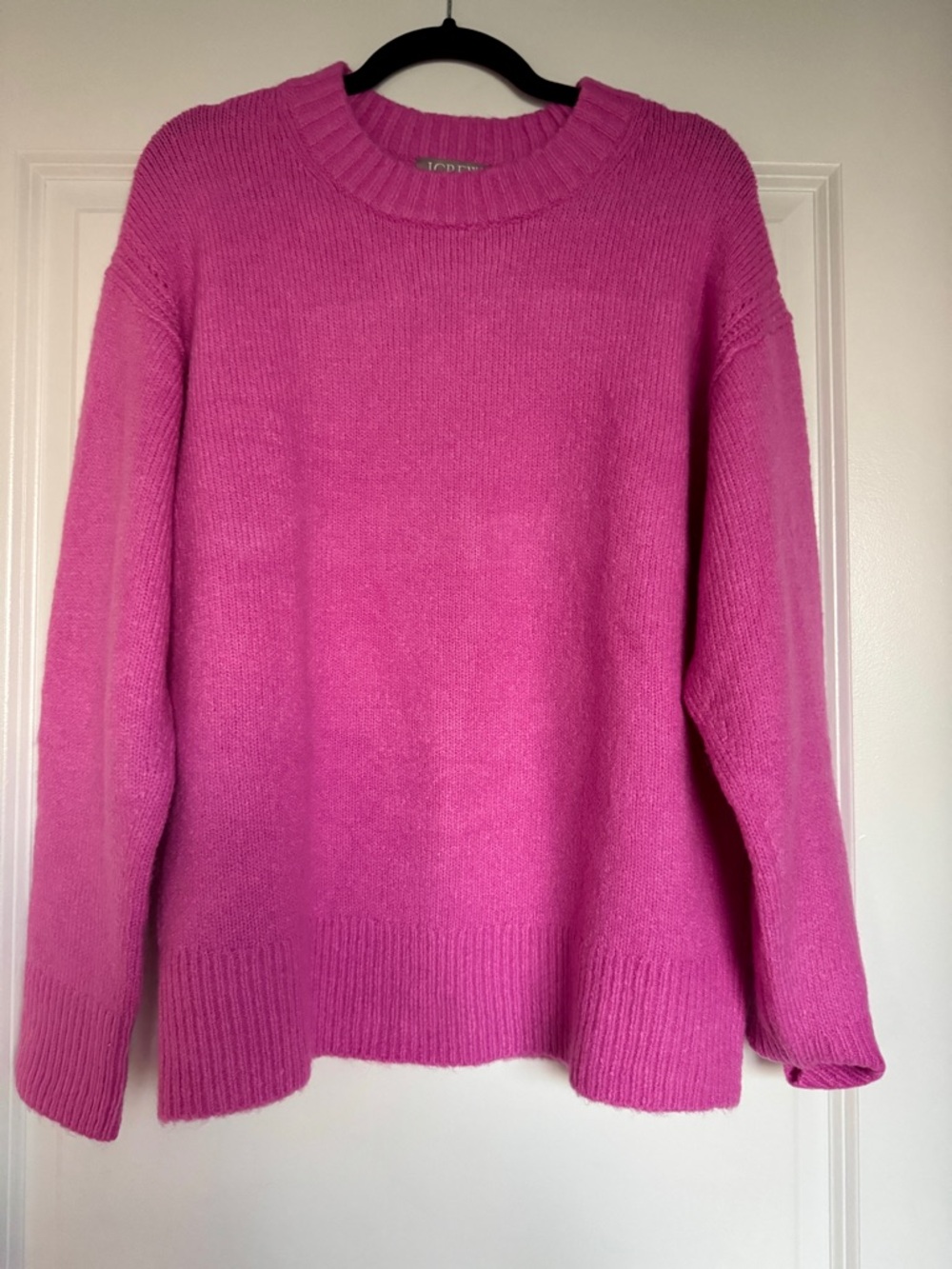 NWT! J. Crew Women’s Relaxed crewneck pullover light petunia pointelle size XS - Picture 4 of 12